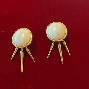 Antique Georgian Signed Clip Earrings